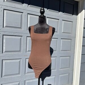 Old Navy Square-Neck Bodysuit Tank Top‎ Size Small Copper Rust Color!